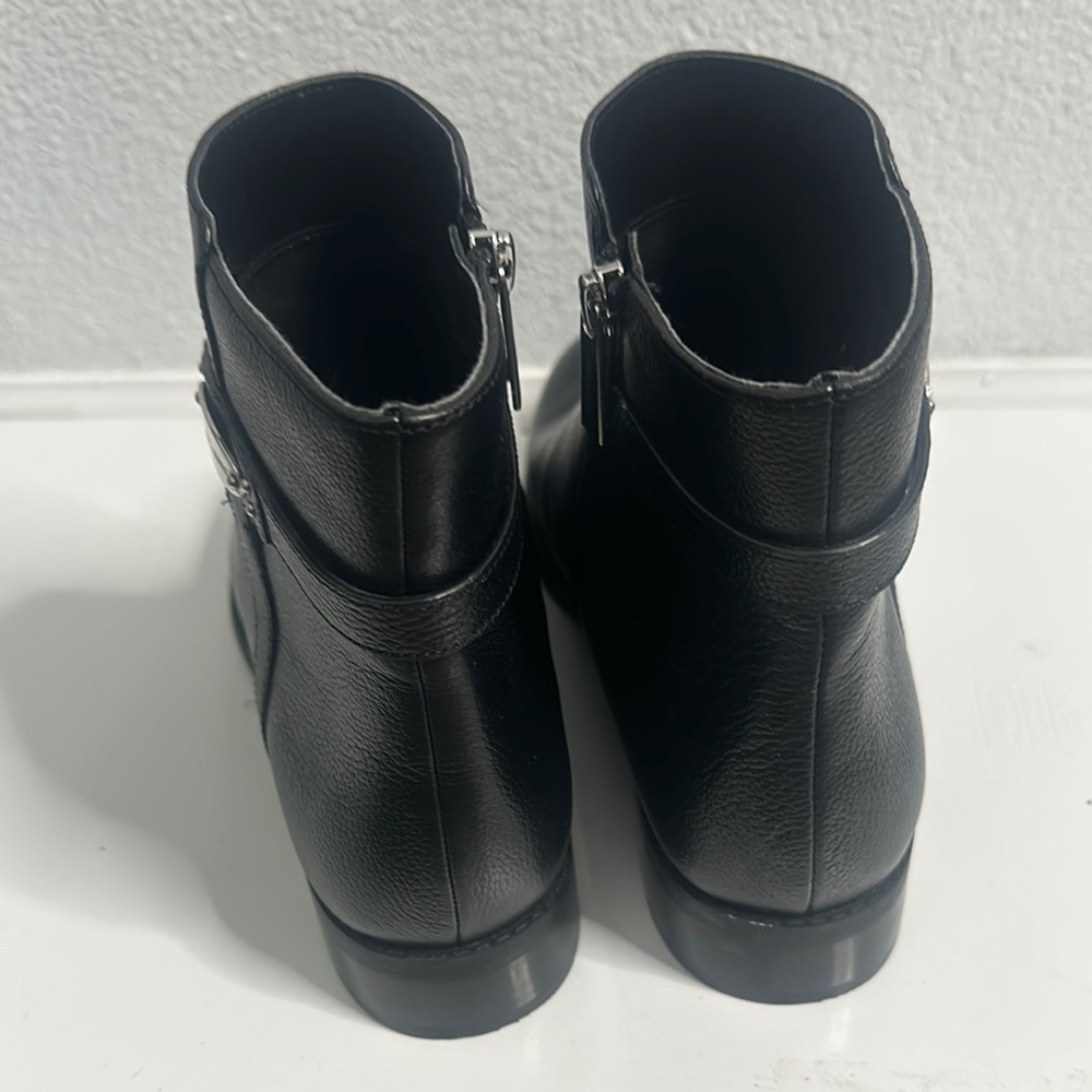Michael kors black leather ankle boots size 10 great  Women's Black Ankle Boots - Picture 3 of 8